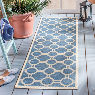 Courtyard Performance Geometric Rug