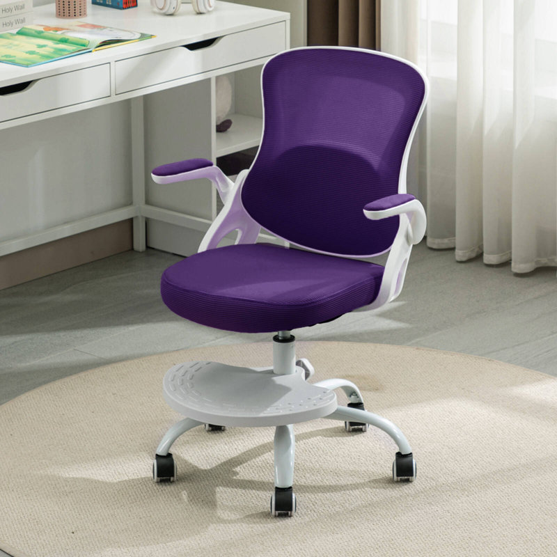 Chaise de bureau pour enfants à hauteur ajustable 21,3 po, Mauve
