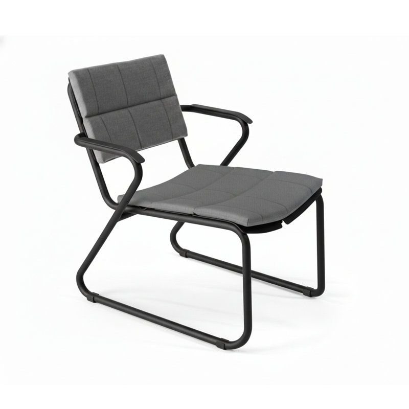 Corail Patio Chair with Cushion, Anthracite, Flagship Vapor