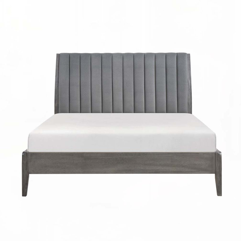 Lit tapissier en velours, Grand