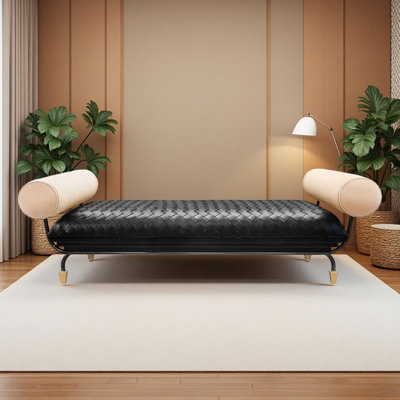 Italian Light Luxury Leather Bench