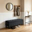 Banc de rangement rembourré en lin-1250687786