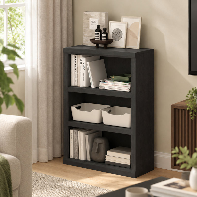 Berrysburg 99.06 cm H x 62.51 cm W Standard Bookcase, Blackwood