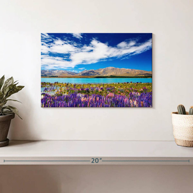 Alvord Floral New Zealand Lake, 8" H x 12" W