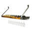 Signature 8 Bottle Wall Mounted Wine Bottle Rack and Glass Rack
