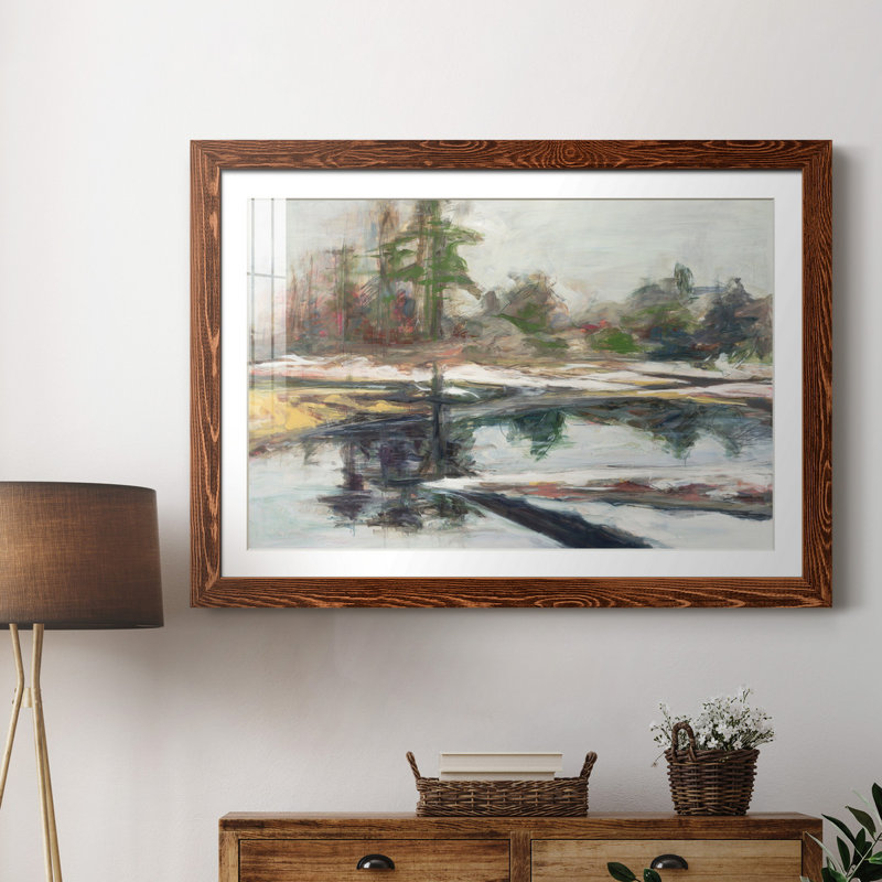«Quiet Reflection», reproduction sur toile encadrée, Cadre érable, H 31,5 po x l 23,5 po x P 1,5 po