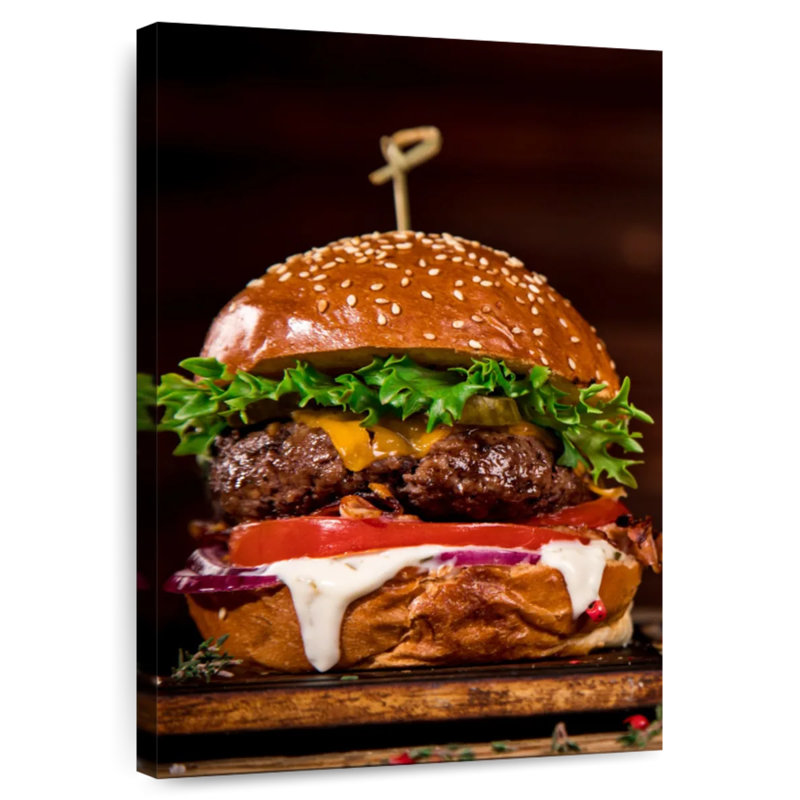 Yarlin Delicious Burger, 36" H x 24" W