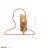 Flow 1-Light Wall Sconce - Left - Baguette/Natural Rattan