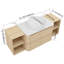 Ensemble de meuble-lavabo simple 54 po avec plateau en pierre reconstituée Eaton-2044320609-2044320622