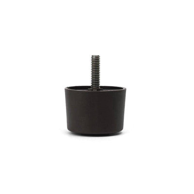 Leg Daddy 1-1/2" Brown Tapered Cylindrical Hdpe Plastic Sofa Leg