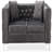 Gray Contemporary Loveseat
