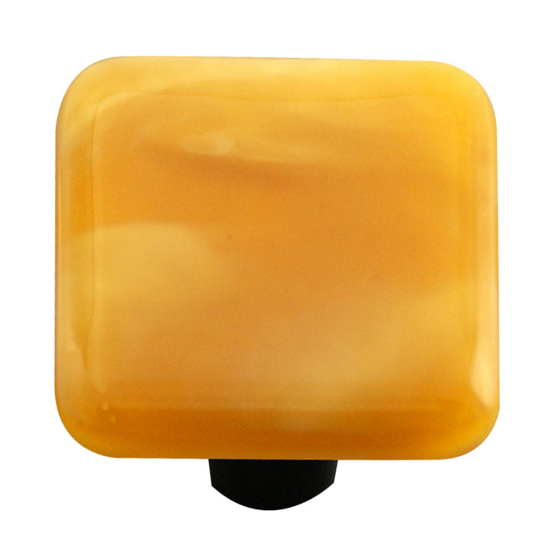 Bharat 1 1/2" Length Square Knob, Black