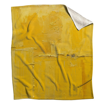 Couvertures texturées abstraites jaunes