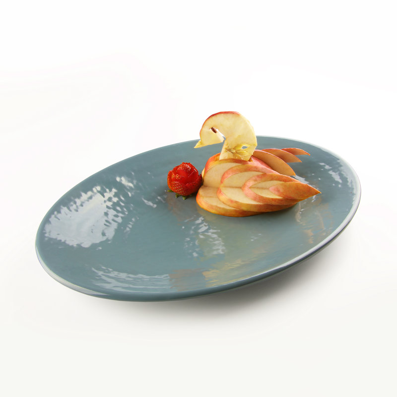 Plateau en mélamine pebble, Abysse, H 1 po x l 12,75 po x P 8,75 po