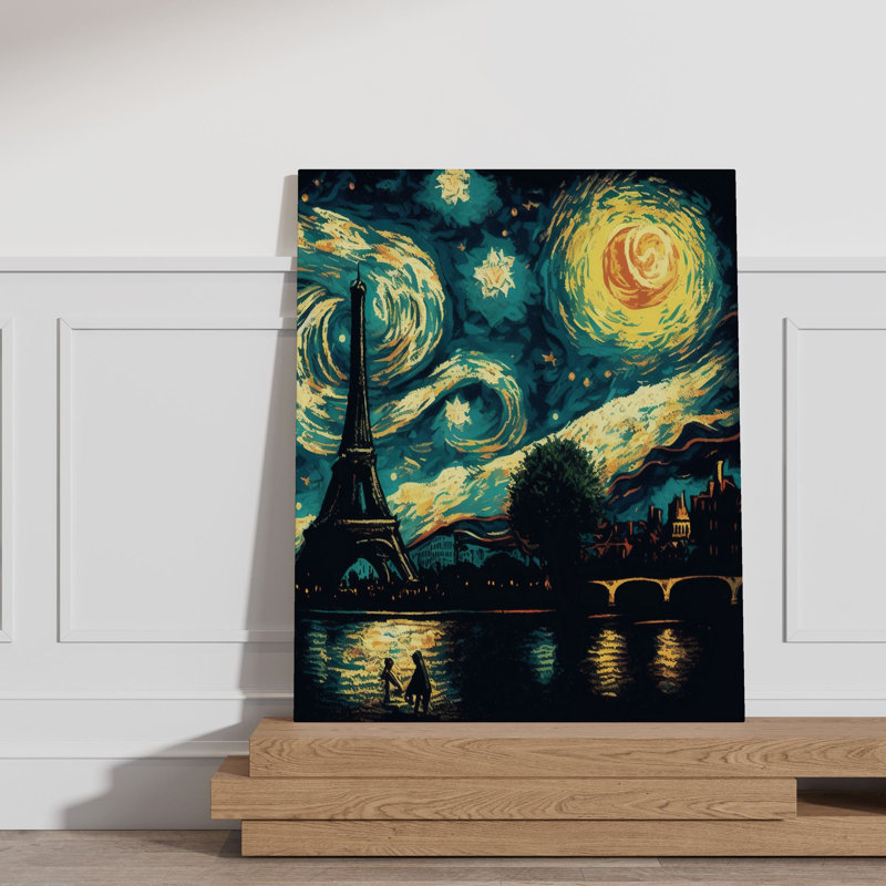 Peinture décorative sur toile, H 27,6 po x l 19,7 po