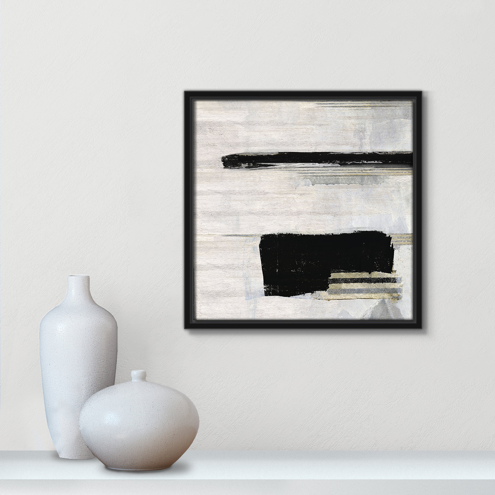 La Bande II Print by Sally Swatland, Black, 13.5" H x 13.5" W