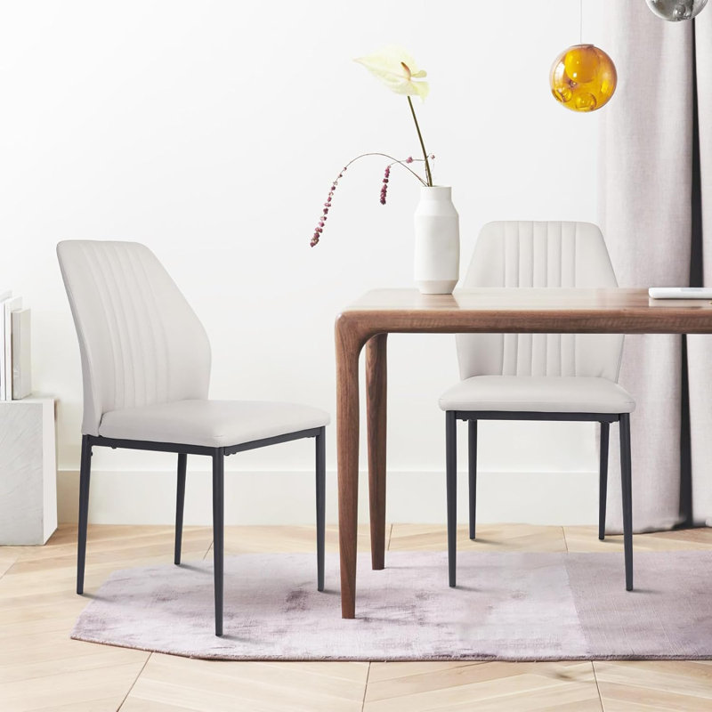 Chaise de salle à manger Gilfillan, Blanc, 2
