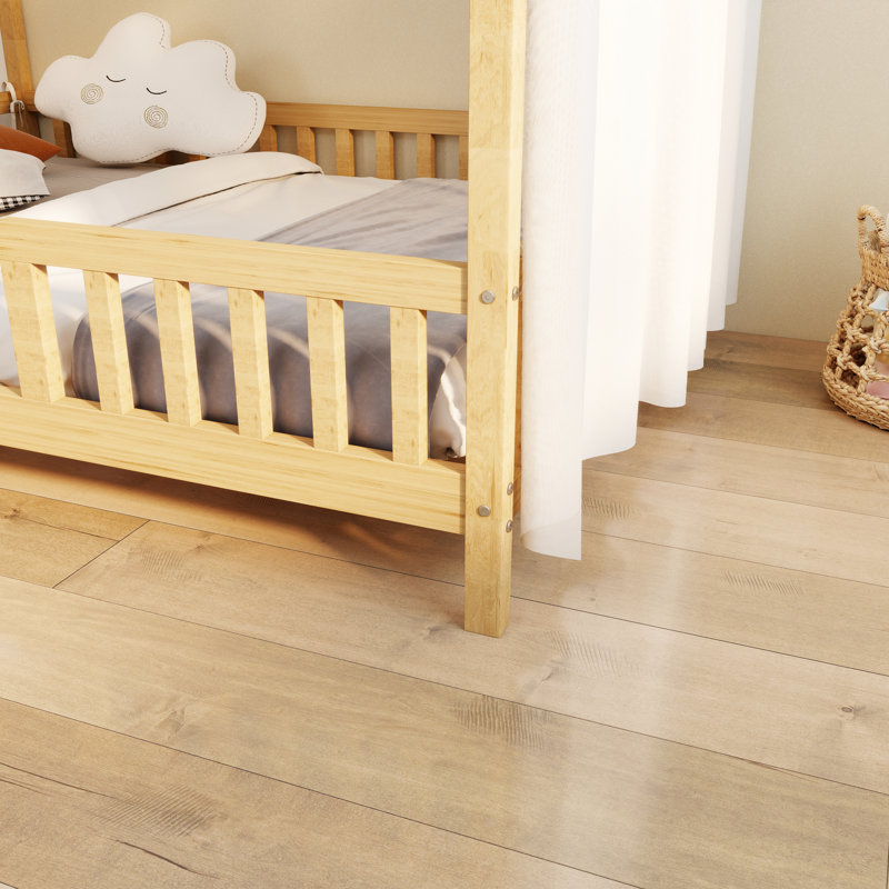 Lit sur pied Montessori, Naturel, Lit double