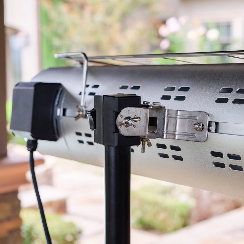 Kenmore Electric Patio Heater with Tripod and Remote, Silver