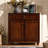 Walnut Solid Wood Shoe Storage Bench