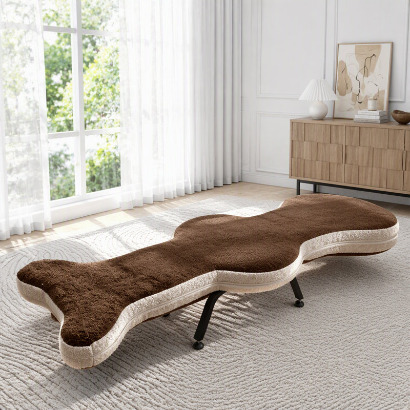 Canapé-lit pliant multifonctionnel avec velours en peluche