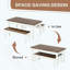 Ensemble de table de salle à manger 3 pièces avec bancs - Ensemble de table de cuisine 55 "pour 4 à 6 personnes
