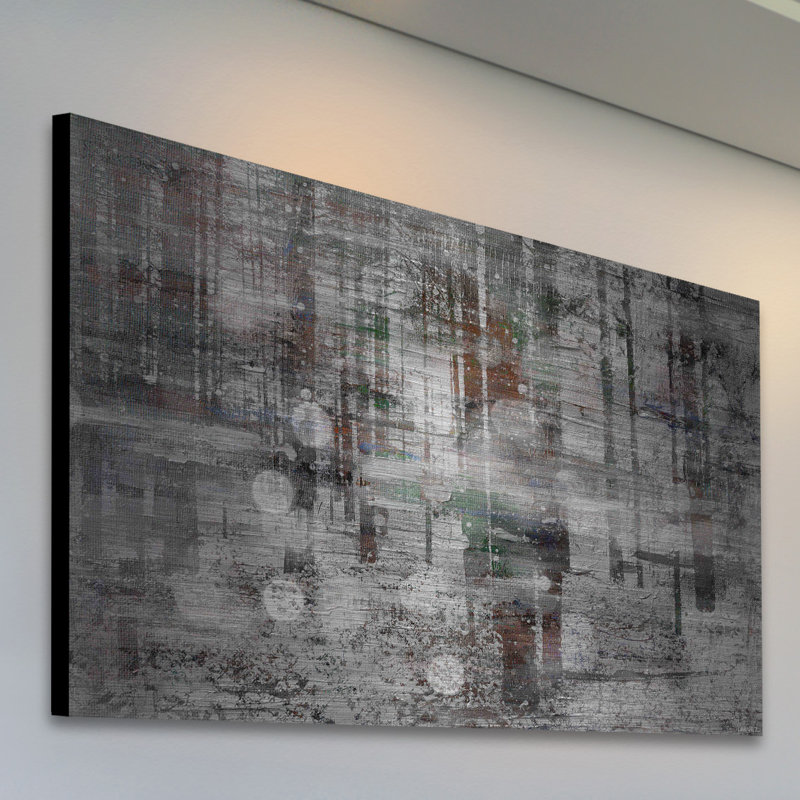 "winter tree lights" par parvez taj,, reproduction d’art sur aluminium brossé, H 30 po x l 45 po x P 1,5 po