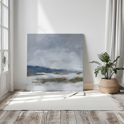 Cold Winter's Day Print on Canvas in a Polished Frame