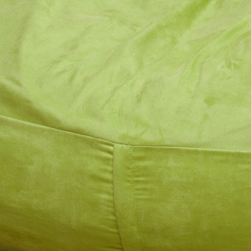4 Foot Cylindrical Suede Bean Bag, Kiwi