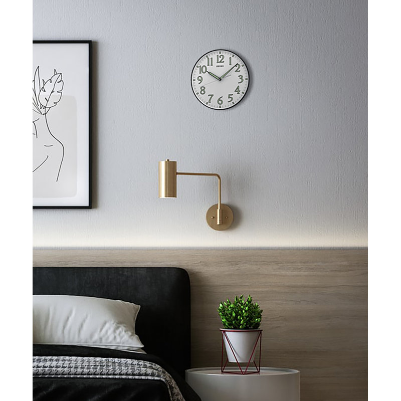 QXA521KLH Wall Clock, Black