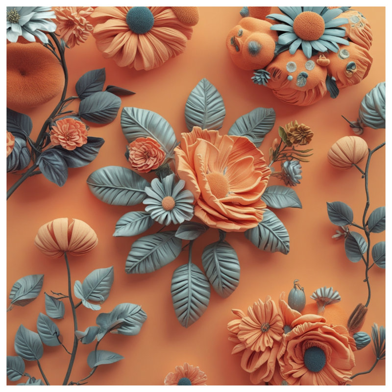 Coussins décoratifs orange à double face, 26 x 26 pouces