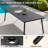 10 - Person Aluminum Outdoor Dining Set with Stackable Chairs-1656011192