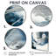 Feeling Honolulu Blue X - Large Abstract Liquid Ink Wall Decor 4 Pieces-1814194300-1814194303