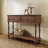 Mid-Century Console Table with 2 Drawers for Entry and Living Room,Walnut-695418290