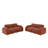 Modern Velvet Sofas, Comfy Spacious Seating, No Assembly, Living Room Style