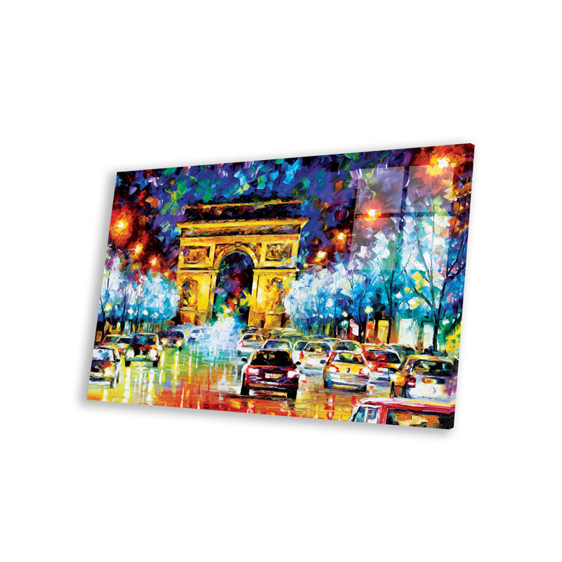 Impression de Paris vol sur verre acrylique