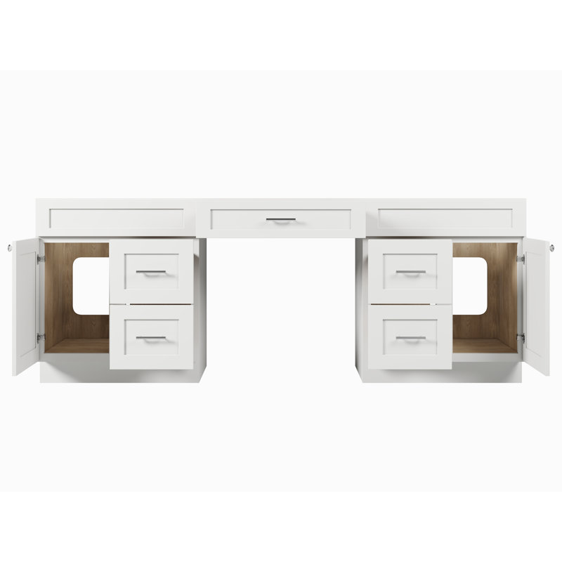 Base de meuble-lavabo double 90 seulement, Blanc