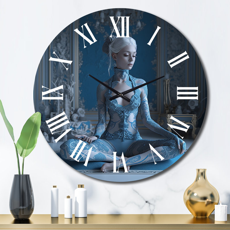 Horloge murale spirituelle Yogini, Grand