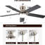 Ventilateur de plafond 5 pales réversible Noiseless