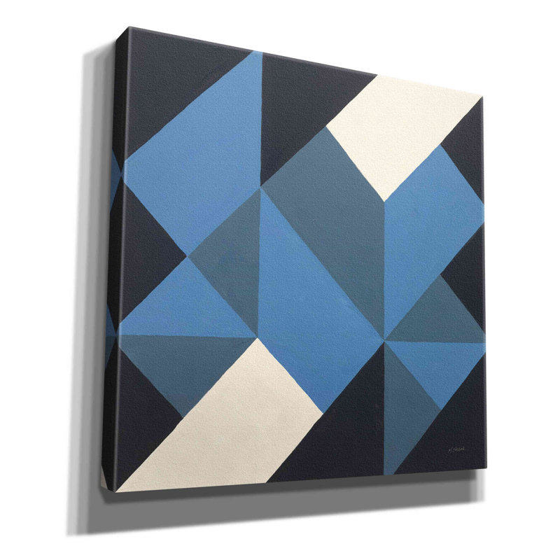 «Triangles I» par Mike Schick, estampe numérique sur toile, H 26 po x l 26 po x P 1,5 po