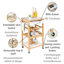 Finja Wood Kitchen Cart