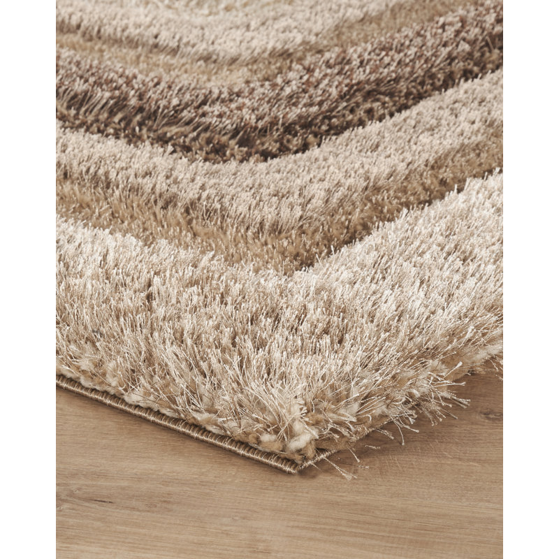 Kiawah Geometric Shag Area Rug, Rectangle 200 x 290cm