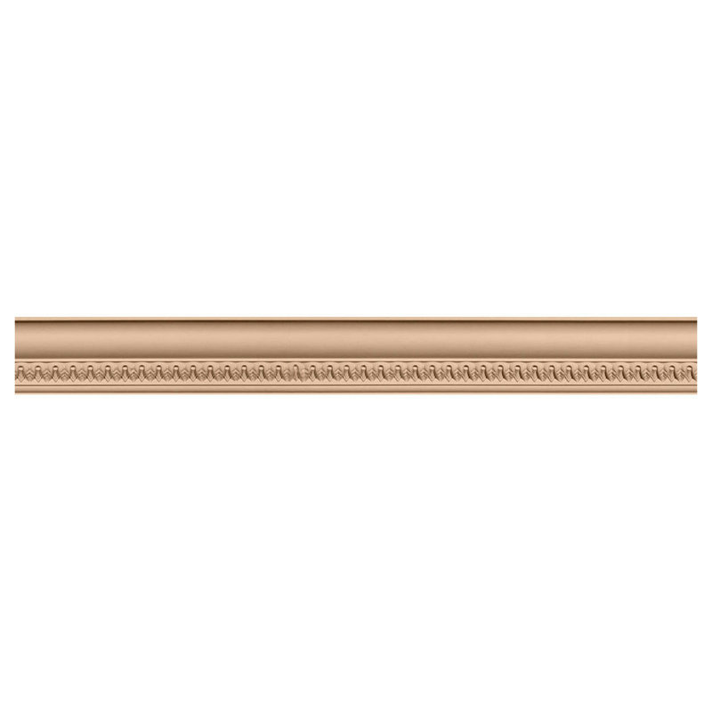 Moulure couronnée en bois d'aulne H 3 5/8 po x P 3 1/2 po x P 5 po x L 94 1/2 po, 94,5 po x 3,6 po x 3,5 po, Aulne