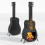 Guitar Shaped Fire Pit, Outdoor Wood-burning Chiminea 