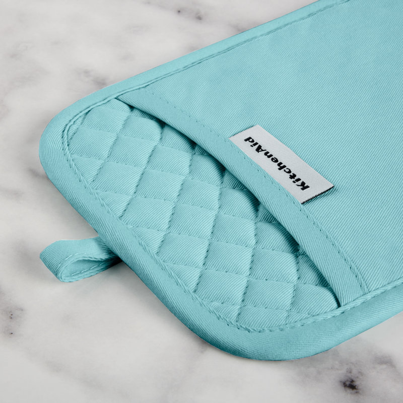 KitchenAid Asteroid Pot Holder 2-Pack Set,, Teal