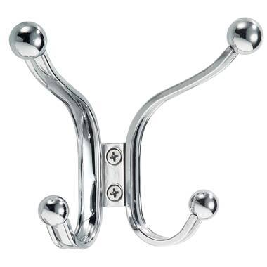 Stainless Steel Double Prong Robe Hook