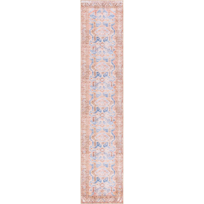 Bernabe Chenille Geometric Indoor Rug, Runner 2'6" x 12'