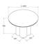 Antoin Matt White Ceramic 4 Seater Table -1748543170