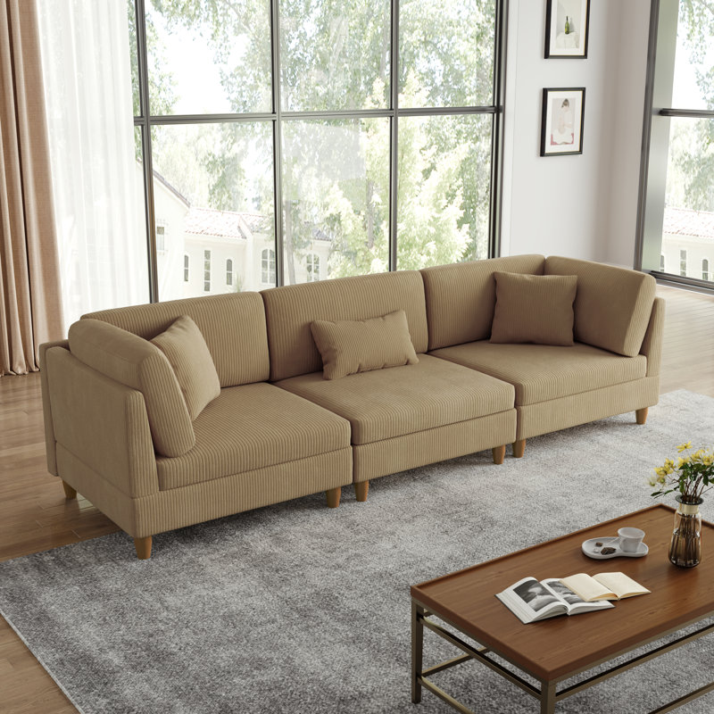 120.4'' Corduroy Sofa