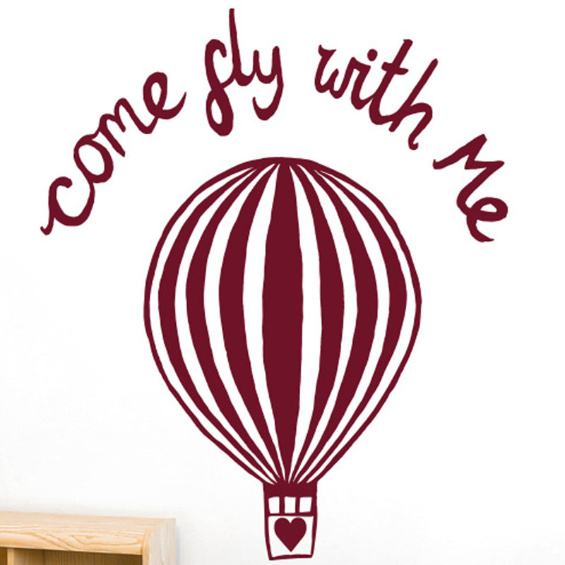 Wall Decal, Burgundy, Large